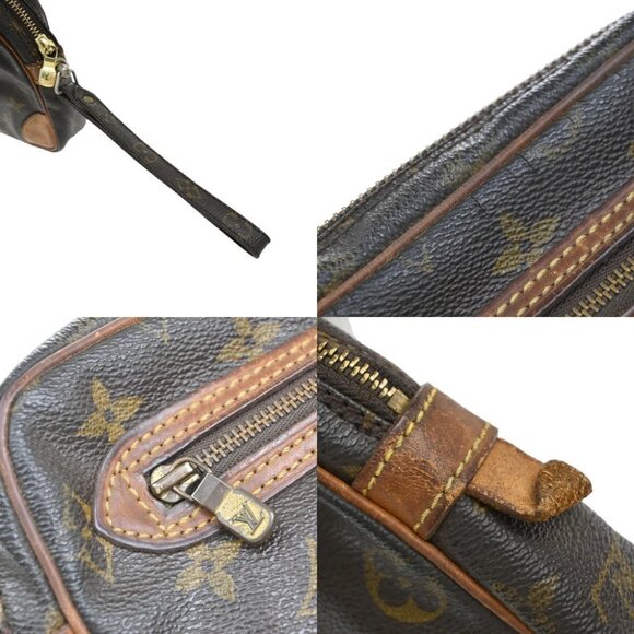 LOUIS VUITTON Marly Dragonne GM Clutch Hand Bag Monogram Brown - Picture 15 of 15